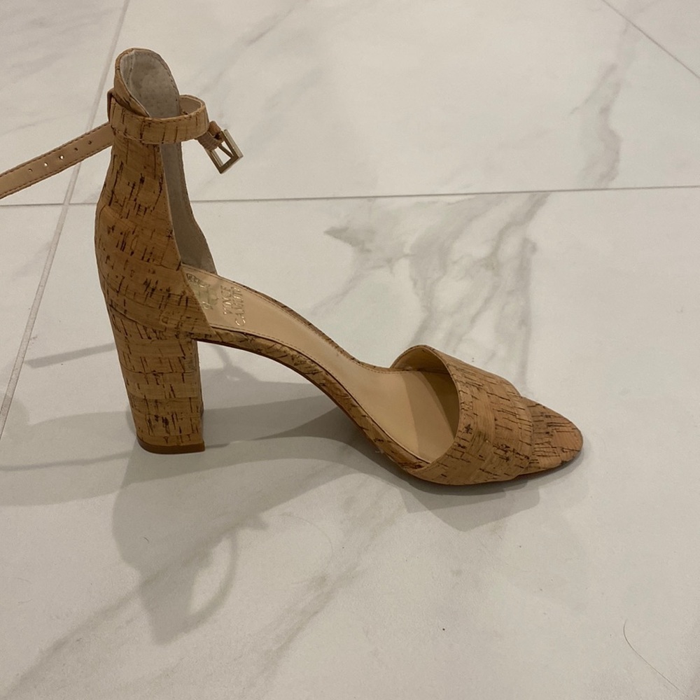 Vince Camuto cork heeled sandals
